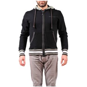 Armani Jeans, Heren, Sweatshirts & Hoodies, Zwart, Maat: S Katoen,