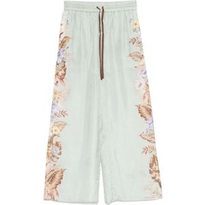 Zimmermann, Dames, Broeken, Groen, Maat: XS Zijde,