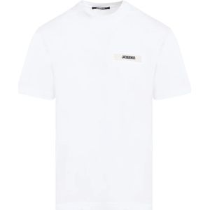 Jacquemus, Heren, Tops, Wit, Maat: S Katoen,