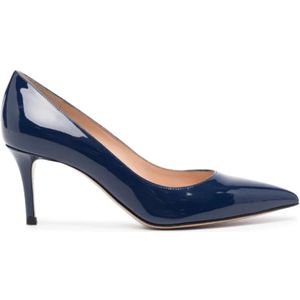 Gianvito Rossi, Dames, Schoenen, Blauw, Maat: 38 EU Leer,