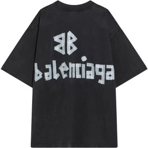 Balenciaga, Heren, Tops, Zwart, Maat: L