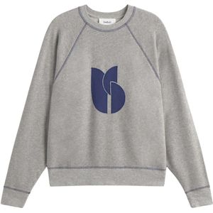 Ba&Sh, Dames, Sweatshirts & Hoodies, Grijs, Maat: M Katoen,