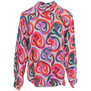 Odeeh, Dames, Blouses & Shirts, Veelkleurig, Maat: M Zijde,