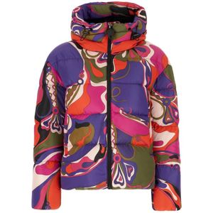 Pucci, Dames, Jassen, Veelkleurig, Maat: XS Leer,