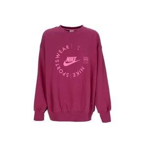 Nike Rosewood Utility Crewneck Sweatshirt , Pink , Dames , Maat: L