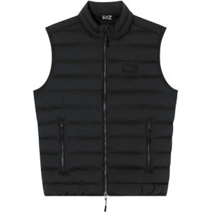 Emporio Armani Ea7, Heren, Jassen, Zwart, Maat: S