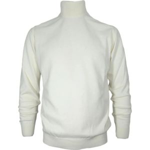 Cashmere Company, Heren, Truien, Wit, Maat: M Katoen,