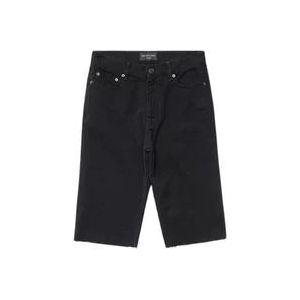 Balenciaga Dikke Japanse denim shorts , Black , Heren , Maat: M