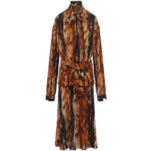 Balenciaga, Dames, Jurken, Veelkleurig, Maat: 2XS Poliester,