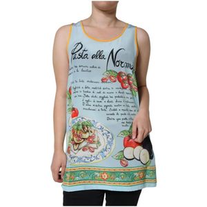 Dolce & Gabbana - Graphic Print - T-shirt - Zwart - Korte Mouwen