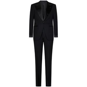 Tom Ford, Heren, Pakken, Zwart, Maat: XL Satijn,