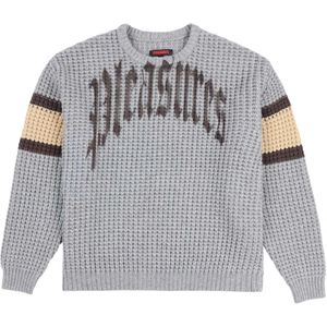 Pleasures, Heren, Truien, Grijs, Maat: M Wol,