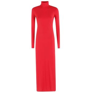 Amazuin, Dames, Jurken, Rood, Maat: ONE Size Jersey,