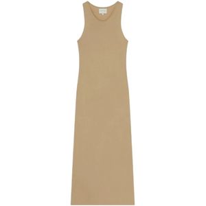 Loulou Studio, Dames, Jurken, Bruin, Maat: M Wol,