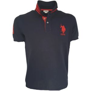 U.s. Polo Assn., Heren, Tops, Blauw, Maat: M Katoen,