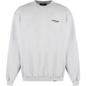 Represent, Heren, Sweatshirts & Hoodies, Grijs, Maat: XL Katoen,