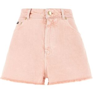 Dolce & Gabbana, Dames, Korte broeken, Roze, Maat: S Katoen,