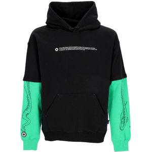 Octopus, Heren, Sweatshirts & Hoodies, Zwart, Maat: S Katoen,