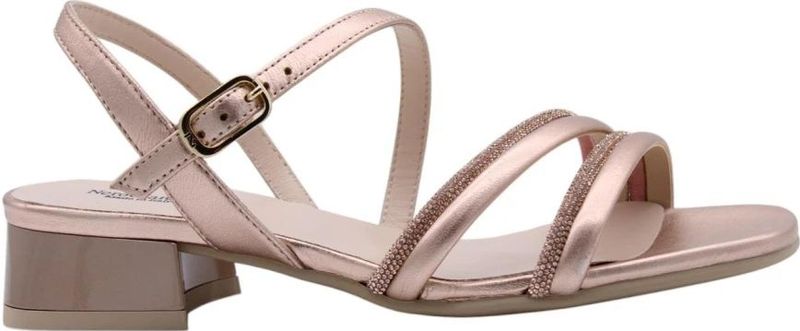 Nerogiardini - Volano - Sandalen - Roze - Hoge Hak - Leer