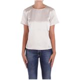 Weekend Max Mara, Dames, Blouses & Shirts, Beige, Maat: XS Satijn,