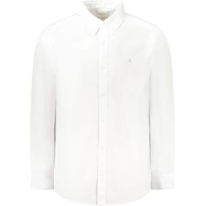Calvin Klein, Heren, Overhemden, Wit, Maat: S Katoen,