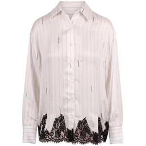 Ermanno Scervino, Dames, Blouses & Shirts, Wit, Maat: S
