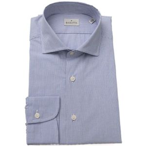 Bagutta, Heren, Overhemden, Blauw, Maat: XS Katoen,