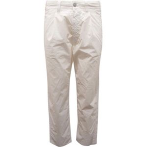 Stone Island, Heren, Broeken, Wit, Maat: W29 Katoen,