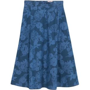Oltre, Dames, Rokken, Blauw, Maat: XL Denim,