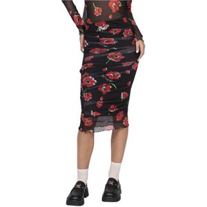 Moschino, Dames, Rokken, Veelkleurig, Maat: XS Poliester,