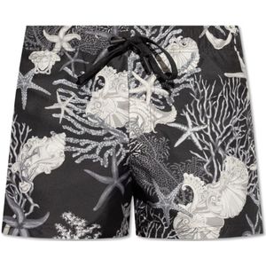 Versace, Heren, Badkleding, Grijs, Maat: 3XL