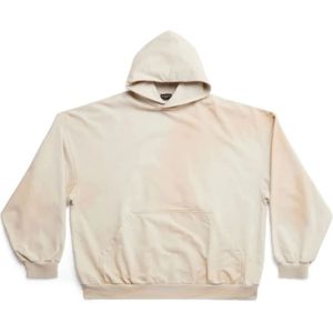 Balenciaga, Heren, Sweatshirts & Hoodies, Beige, Maat: L Wol,