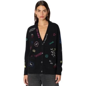 Berenice, Dames, Truien, Zwart, Maat: M Wol,