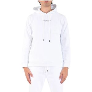 Dondup, Heren, Sweatshirts & Hoodies, Wit, Maat: XL Katoen,