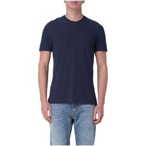 Zanone, Heren, Tops, Blauw, Maat: 3XL Katoen,