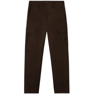 Stone Island, Heren, Broeken, Bruin, Maat: W33 Katoen,