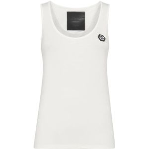 Philipp Plein - Tank Top - Wit - Stretch Modal