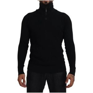 Dolce & Gabbana - Turtle Neck Pullover - Zwart - Zijde Blend