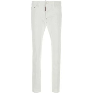Dsquared2, Heren, Jeans, Wit, Maat: M Denim,