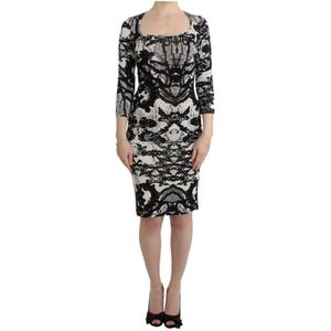 Roberto Cavalli, Dames, Jurken, Zwart, Maat: M Viscose,