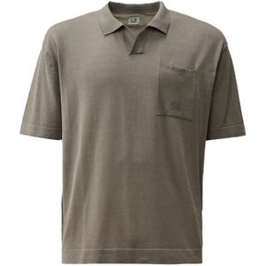 C.p. Company, Heren, Tops, Grijs, Maat: L Katoen,
