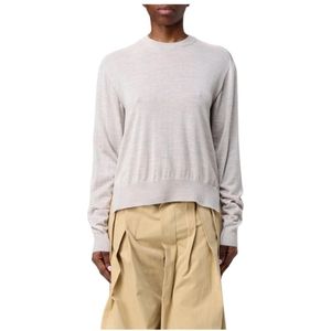 Jil Sander, Dames, Truien, Beige, Maat: 2XS Kasjmier,