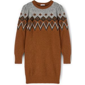 Motivi, Dames, Jurken, Bruin, Maat: XS Wol,