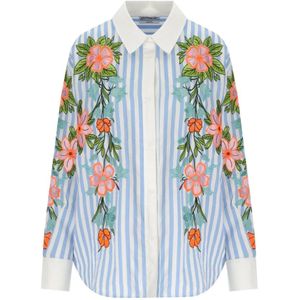 Essentiel Antwerp, Dames, Blouses & Shirts, Blauw, Maat: M Katoen,