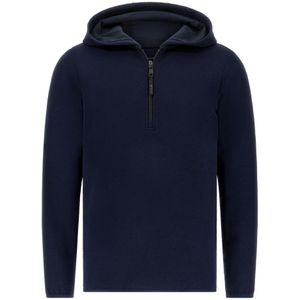 Boggi Milano - Sweatshirt - Navy - Halve Rits - Lange Mouw