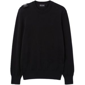 Ma.strum, Heren, Truien, Zwart, Maat: S Katoen,