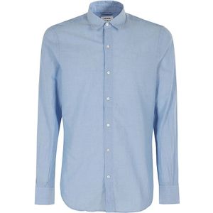 Aspesi, Heren, Overhemden, Blauw, Maat: M Katoen,