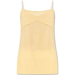 Fabiana Filippi - Tanktop - Geel - Geborduurde Details