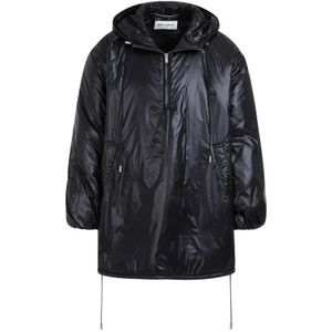 Saint Laurent, Heren, Jassen, Zwart, Maat: M Polyamide,