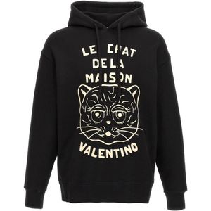 Valentino Garavani - Slouchy Hoodie Sweater - Zwart - Katoen